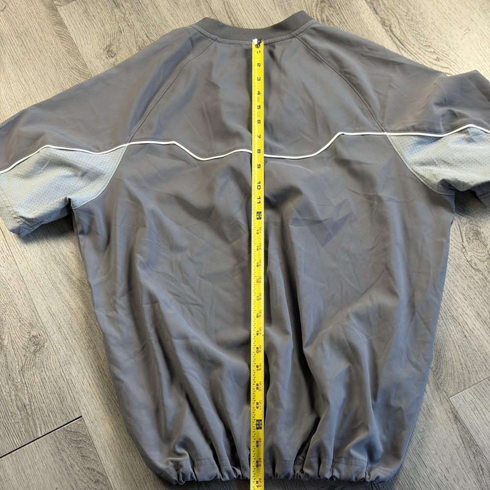 Under Armour Pullover Mens Medium Gray 1/4 Zip Short Sleeve Baseball Cage Shirt - Picture 11 of 12